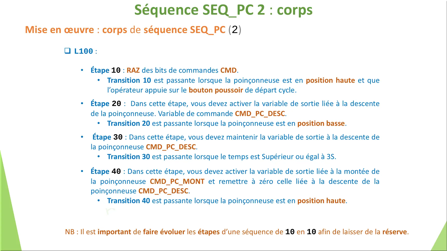 Séquence SEQ_PC 2 : corps